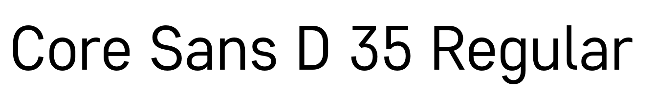 Core Sans D 35 Regular